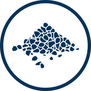 Plastic pellets icon